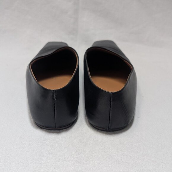 The Row Women's Black Leather Square Toe Flats Shoes Size 38 US 8 - Picture 5 of 9